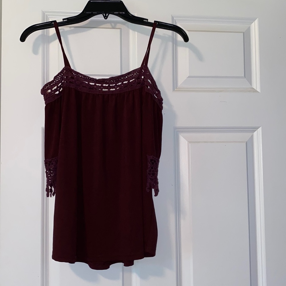 Mesh Rue21 Cold Shoulder Top